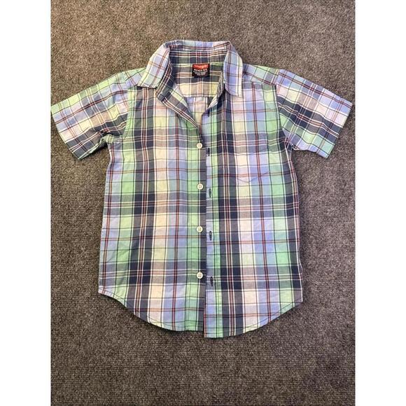 Wrangler Other - Boys Wrangler Plaid Polo Size 4/5